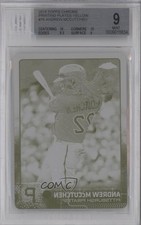 2015 Topps Chrome Printing Plate Yellow 1/1 Andrew McCutchen #76 BGS 9 MINT 2e6