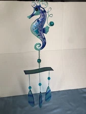 NWT Cota Global Seahorse with glass Wind Chime #G6