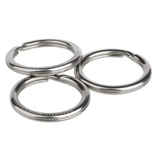TISUR Titanium Keychain Double Ring Men s Lightweight Keychain Access 32mm 514
