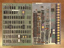 Lot of 2 - Vintage Burroughs TC5100 System Boards w/ Gold Ceramic IC/ROM CPU
