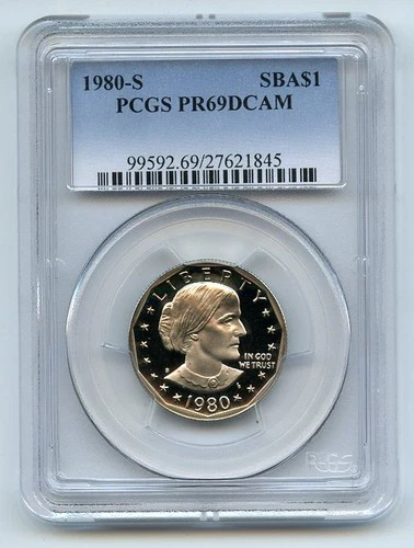 1980-S Susan B Anthony Dollar Proof — photo from the most recent tracked eBay sale