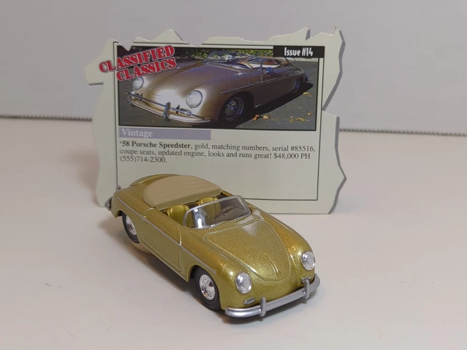 Гоночные чемпионы классифицированная классика '58 Porsche Speedster золото 1:64 серии 1 - Изображение 2 из 4