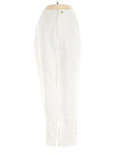 H By Halston Women Ivory Linen Pants XS