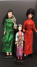 Vintage Vietnamese Souvenir Dolls Lot 3