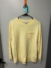 Ladies Loft Yellow Crew Neck Long Sweater - Size XS