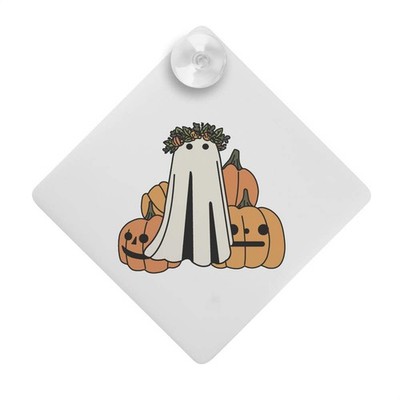 ''Kürbis Geist Halloween'' Saugnapf Auto Fenster Schild (CG00033153)