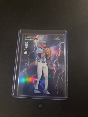 2026 Leaf Baseball Nation #PB-17 Jason DeCaro Blue #/49 Baseball Poster