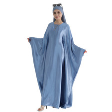 Ramadan Scarf Dress Women Muslim Long Kaftan Abaya Islam Evening Robe Maxi Gown