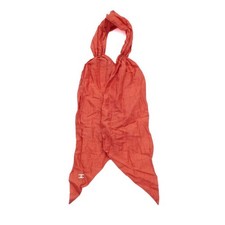 CHANEL Red Cotton Women's Hair Scrunchie Scarf aa60095 152317838