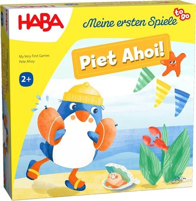 HABA Meine ersten Spiele to Go Piet Ahoi Kinderspiel ab 2 Jahre 1-4 Spieler