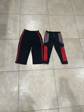 Lot Of Boys Track Pants Joggers With Fleece Lining, Red Black, Size 4T