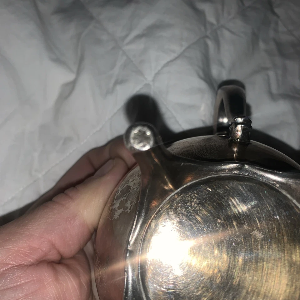 Crema antigua vintage de plata de ley de 281 gramos Foto 3 de 4