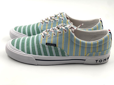 Tommy Hilfiger Men's Pallet Sneakers Color-Multi Tex Stripe Size-10.5M