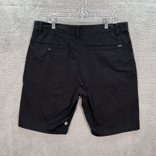 Volcom Shorts Mens 36 Black True To This Chino Stretch Skater BMX Thrasher - 第 2/10 張圖片