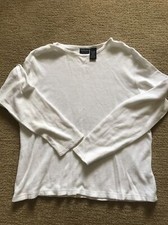 Ladies SONOMA White Casual Pullover Sweater