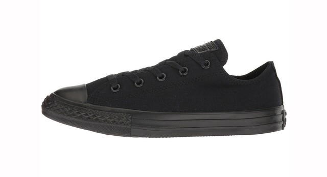all black chucks low top