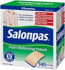 SALONPAS 140  Pain Relieving Patches external Arthritis Back Relief NEW!