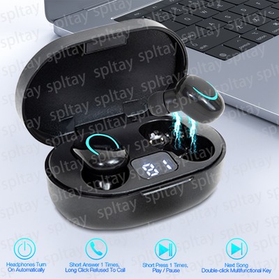Wireless Headset Mini Kopfhörer Bluetooth 5.2 Touch Control In-Ear Ohrhörer DE