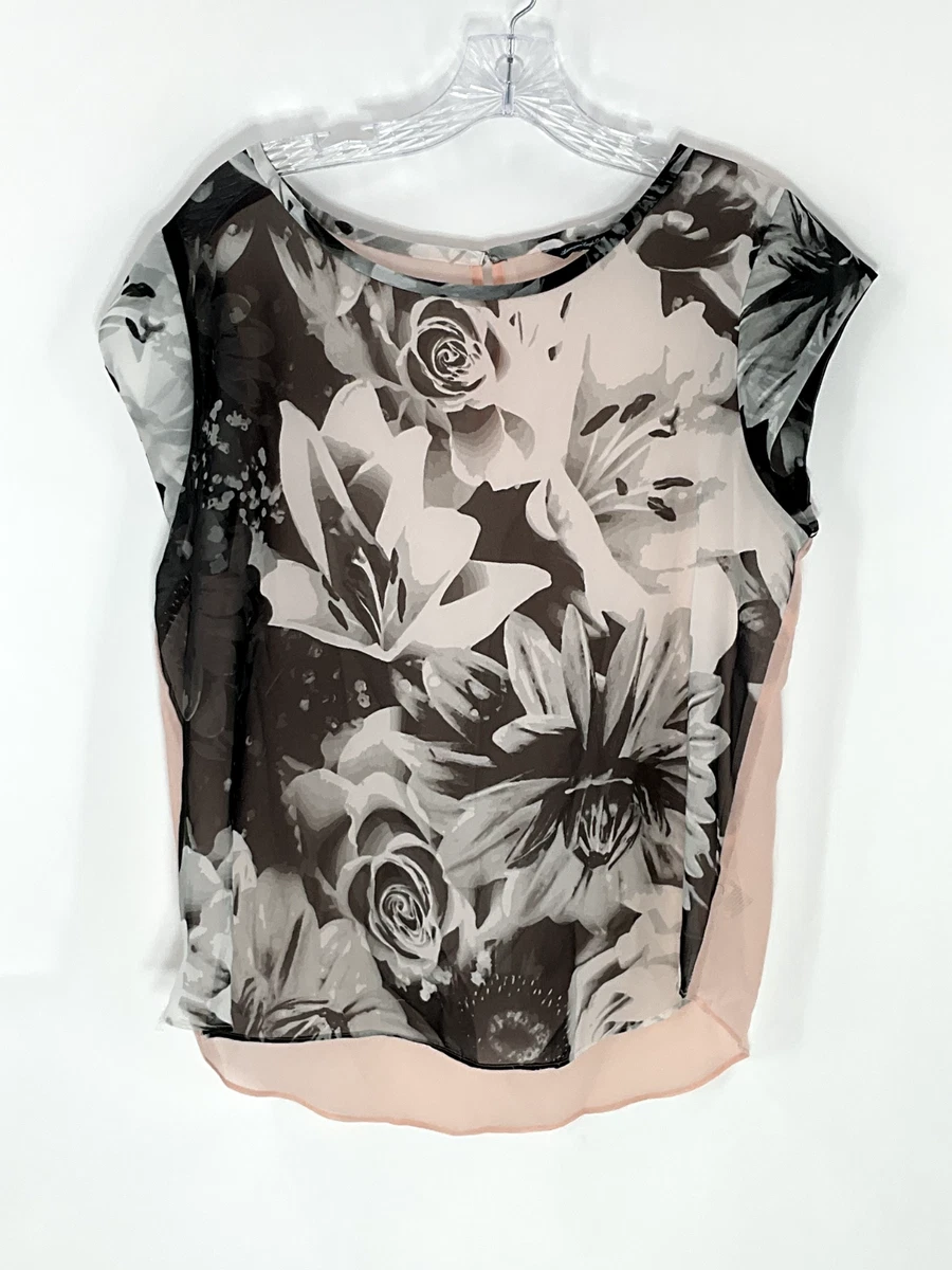 Débardeur American Eagle Femme Taille M - Crème Brodé Bohème Sleeveless Babydoll