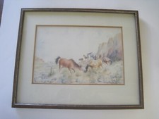 Trouble For Stragglers Watercolor By Bill Bra...