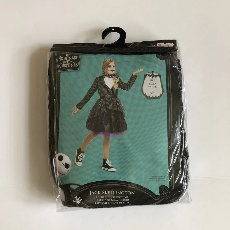 Jack Skellington Tutú Disfraz Vestir Pesadilla Antes De Navidad Niño M Foto 4 de 4