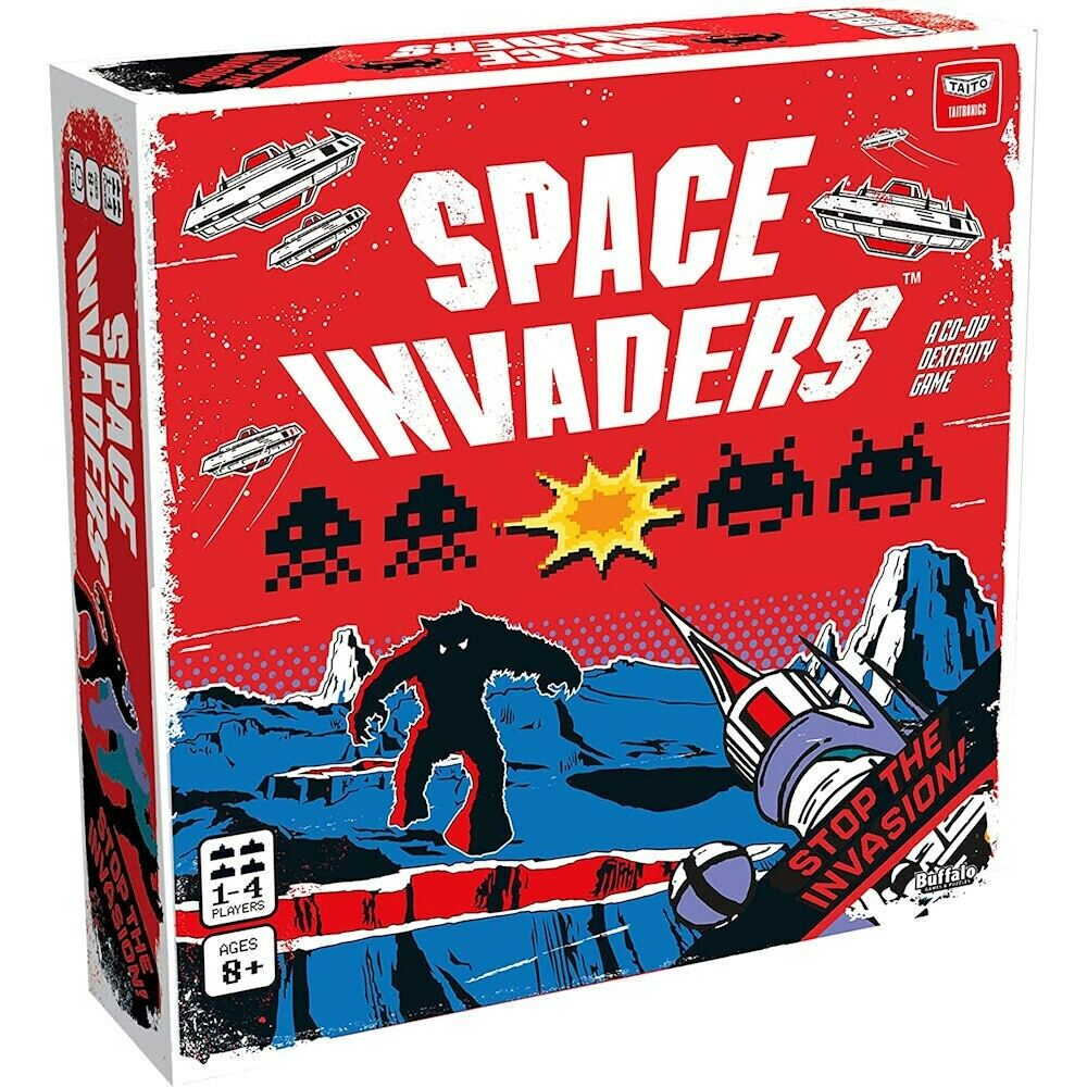 Space Invaders Cooperative Dexterity Board Game - 1-4 player. NEW