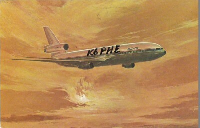 VINTAGE AMATEURFUNK QSL KARTE K6PHE 1979 CERRITOS, CALIFORNIA - DOUGLAS 10