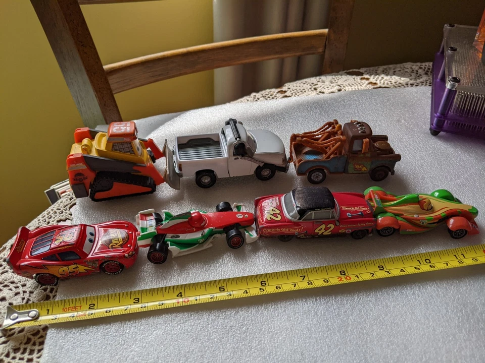 7x Disney Pixar DIECAST Trucks CARS McQueenDuckyRipFrancescoMaterBrian TOYS LOT - image 4 of 4