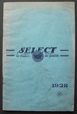 Advertising Catalog Children's Cars Strollers Prams "SELECT" 1928 Tours