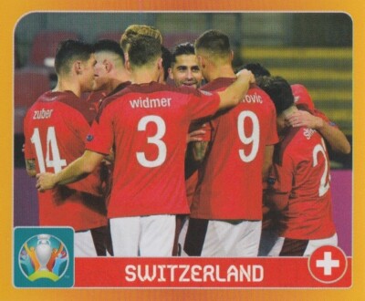 Panini Sticker Fußball EM Euro 2020 Tournament 2021 Nr. 8 Switzerland Team Bild