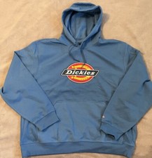 Men's 3XL Dickies Blue Hooded Sweatshirt w/ Kangaroo Pockets W4