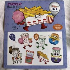 in n out burger 75th anniversary Kids Sticker Sheet New Street Fair Festival