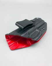 CZ Shadow 2 Black Carbon Fiber & Red Kydex Inside Waistband IWB Holster USA Made