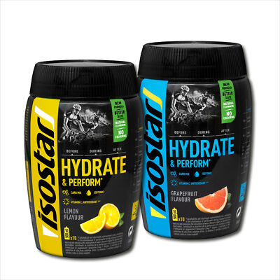 25 /kg Isostar Hydrate Perform isotonisch Elektrolyte (2er Set 2 x 400g)