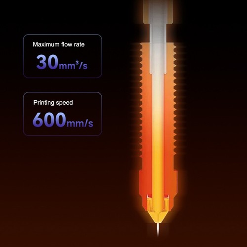 Härtungstahldüse Hochgeschwindigkeits-3D-Druckdüse für Creality K1C (1 mm) - Bild 5 von 10