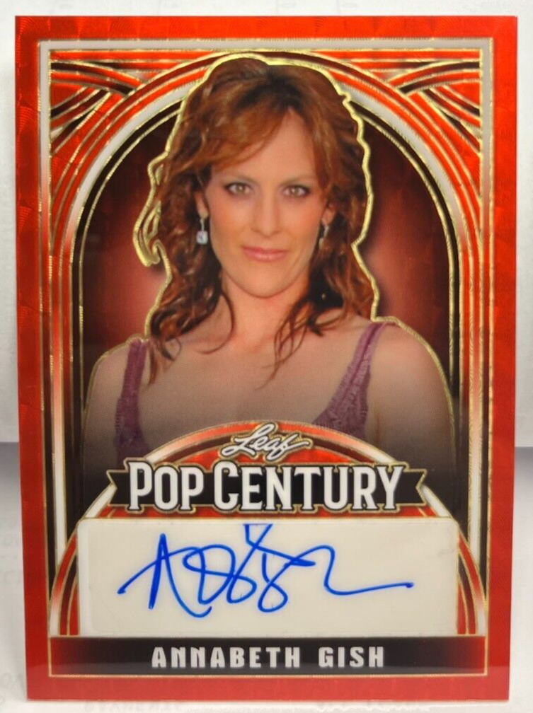 Annabeth Gish 2024 Leaf Metal Pop Century Red Flood Super