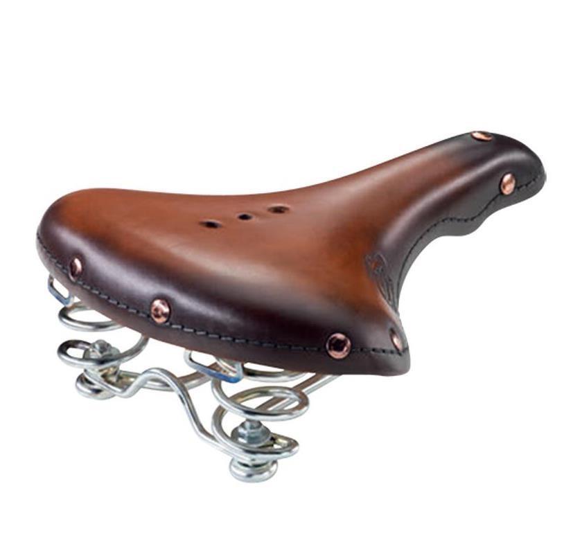 Selle vélo Monte Grappa 1960 en cuir véritable Charleston et finitions vintage