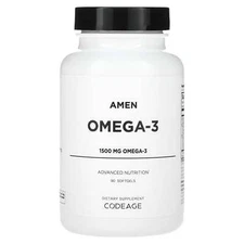 2 X Codeage, Amen, Omega-3, 1.500 mg, 90 Softgels