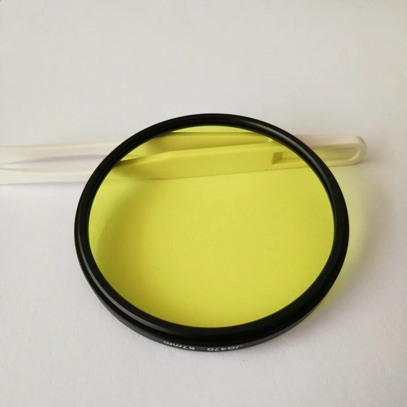 67mm 470nm IR Infrared Long Pass Filter Yellow Optical Glass JB470 GG475 for cam - Image 2 of 4
