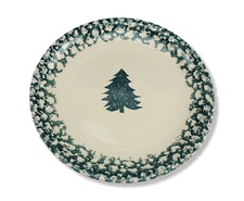 Vintage  Winter Wonderland Chop Plate Tienshan Green Christmas Rustic Holiday