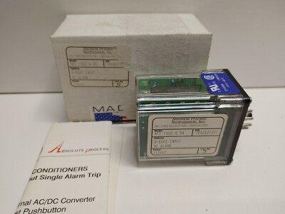 NEW OLD STOCK! ABSOLUTE PROCESS 0-5AAC INPUT HI ALARM RELAY API-1600-G-5A