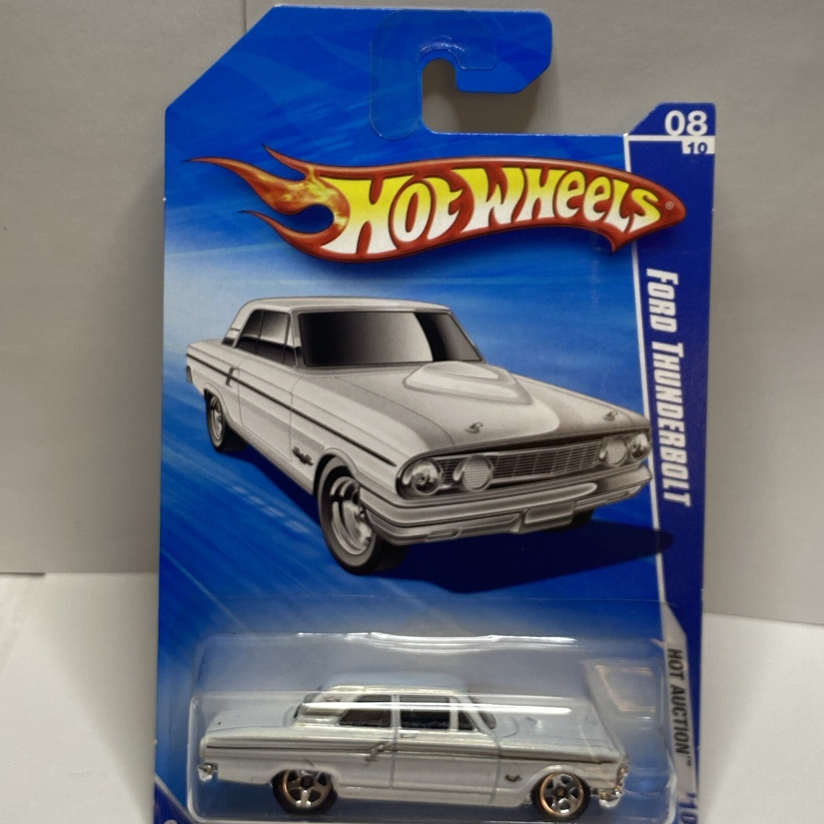 Hot Wheels Hot Auction '10 08/10 Ford Thunderbolt 166/240 White | eBay