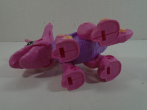 DINOSAUR PLANET--TAKE APART PINK TRICERATOPS TOY STEM FIGURE (LOOK) - Picture 5 of 5