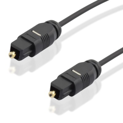 Optisches Toslink Audio Glasfaser Kabel für 5.1 7.1 Dolby Surround vergoldet
