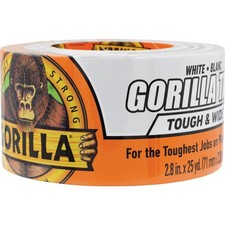 Gorilla 2.88 In. x 25 Yd. Tough Wide Heavy-Duty Duct Tape, White 6025302