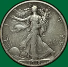 1918-S Walking Liberty Half Dollar Extremely Fine XF Coin #34629