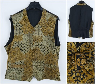 Mens Waistcoat Large Size US 44 Paisley Formal BENVENUTO Wedding Dress Vest