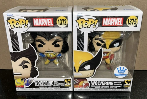 2 MARVEL WOLVERINE (FATAL ATTRACTIONS) #1372 & WOLVERINE (BATTLE DAMAGE) #1375