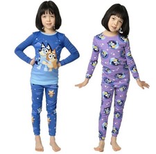 NWT BLUEY Kid's 4-PC Girl's Pajama Set W/ Glitter Multicolor Size - 5