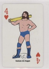 1988 WWF Super Stars Playing Cards Hacksaw Jim Duggan #4H 0nr3
